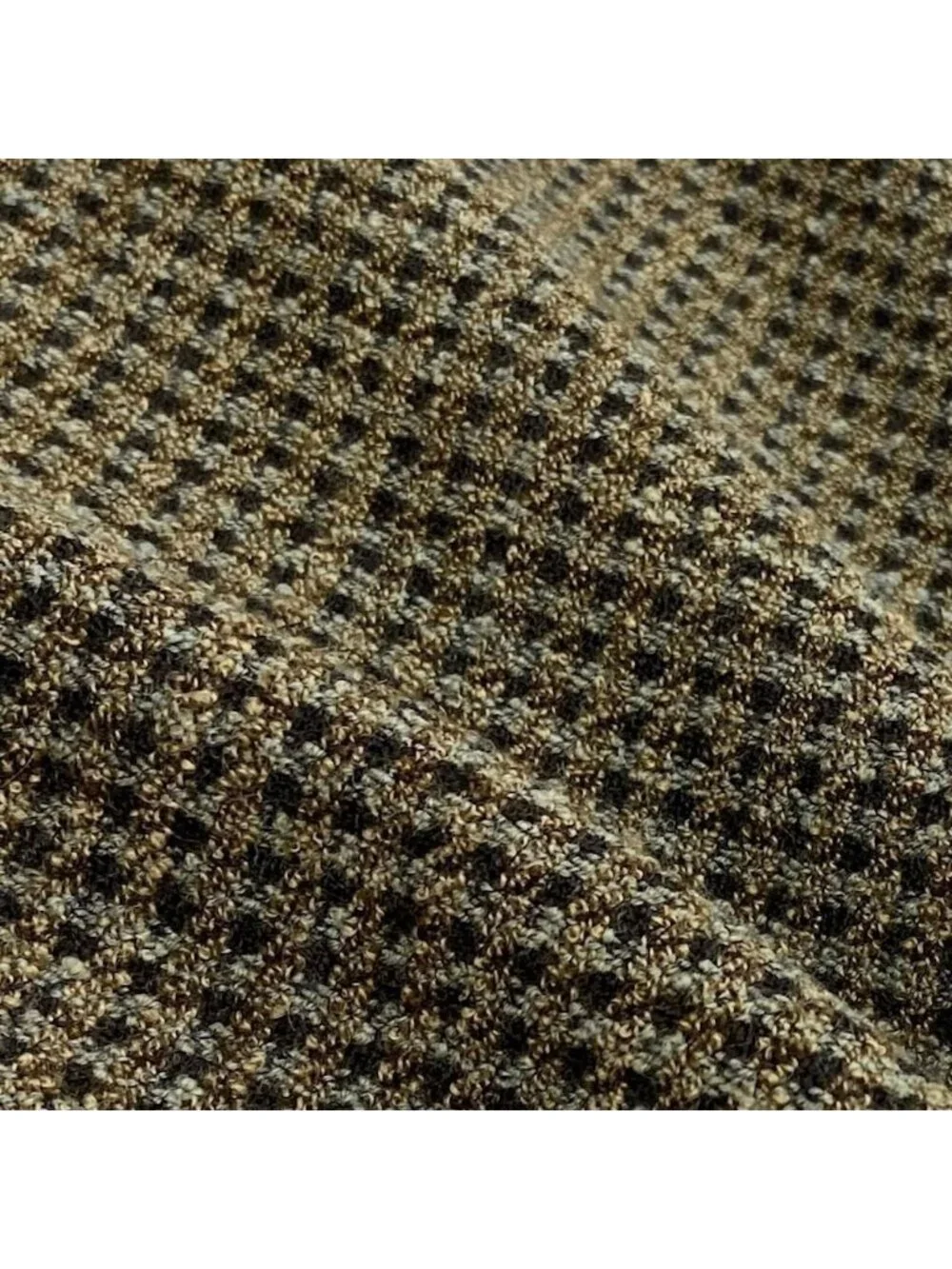 Chanel Front Zip Tweed Dress CC Logo Brown Black Wool Lycra
